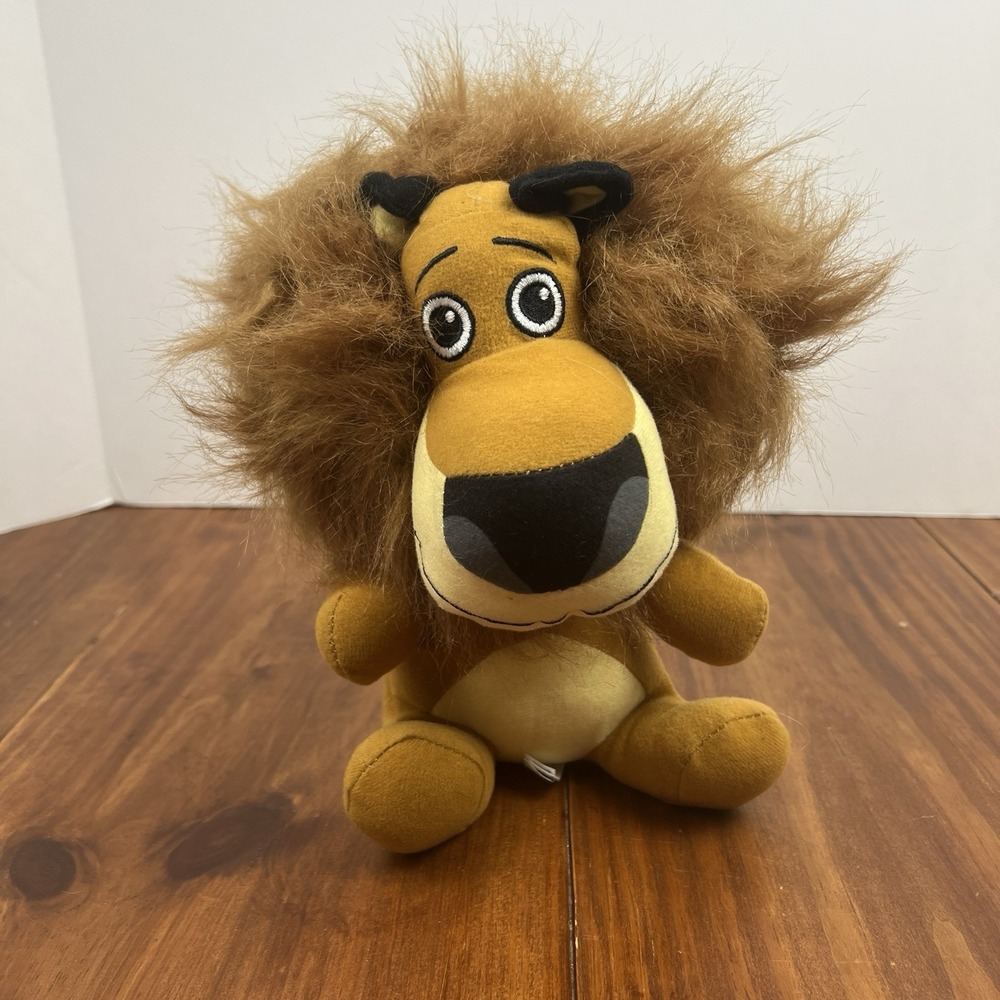 Dreamworks Madagascar 9" Alex The Lion Big Head Plush Birthday Present Gift